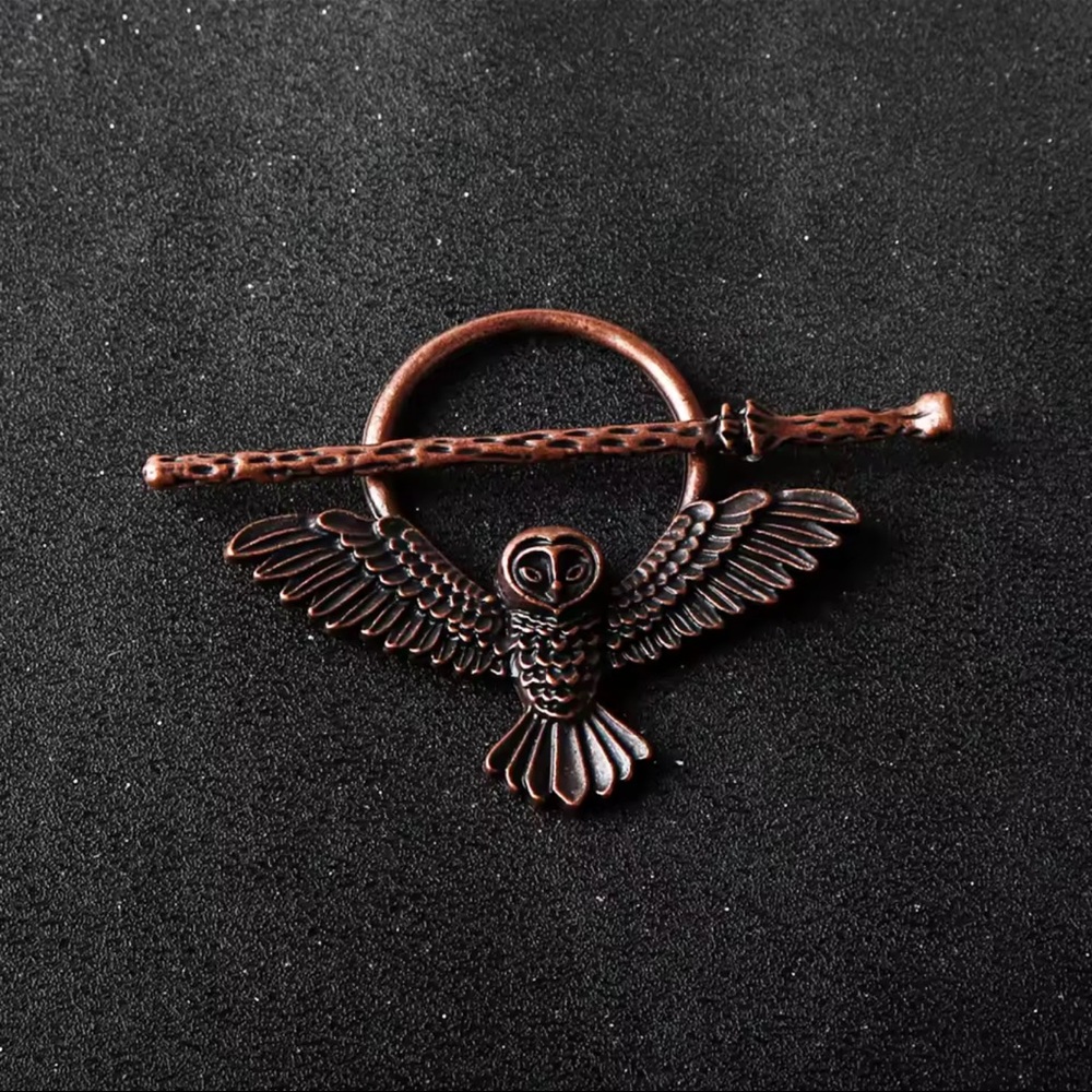 Owl Hair Sticks Hairpins Vintage Celtic Alloy Metal - Picture 3 of 4